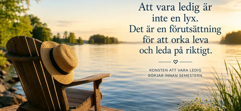 Konsten att vara ledig handlar inte om att göra mer. Den handlar om att våga göra mindre.
