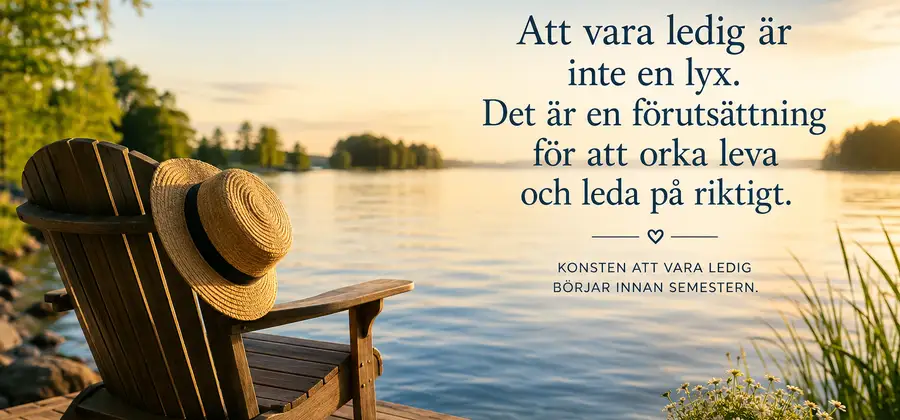 Konsten att vara ledig handlar inte om att göra mer. Den handlar om att våga göra mindre.