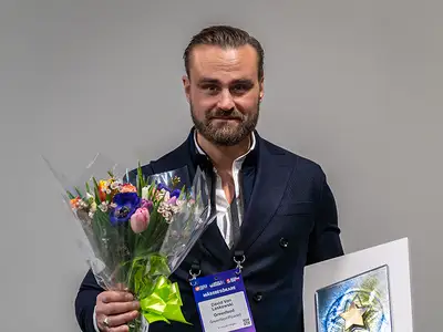 David von Laskowski, Picadeli & Greenfood Group utsedd till Årets VD 2023 i kategorin stora företag.