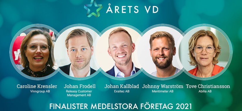 Finalister Årets VD 2021 Medelstora företag