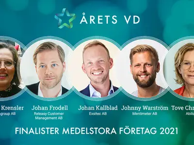 Finalister Årets VD 2021 Medelstora företag