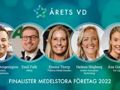 Finalisterna i Årets VD 2022 - Kategori Medelstora företag
