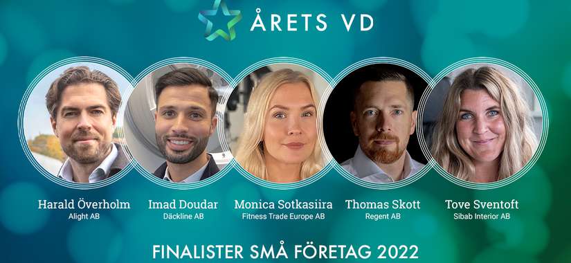 Finalister Arets VD 2022 Små företag