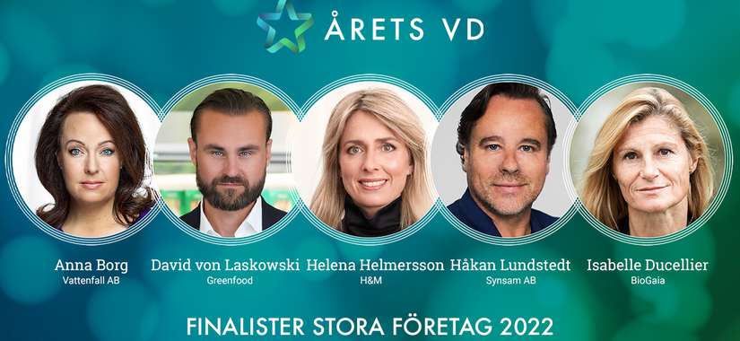 Finalister Arets VD 2022 Stora företag