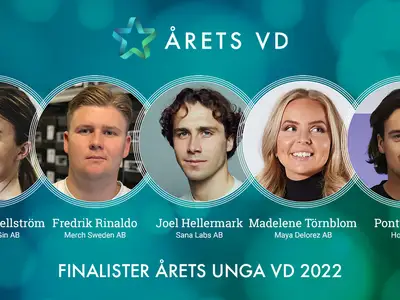 Finalisterna i Årets VD 2022 - Kategori Årets Unga VD
