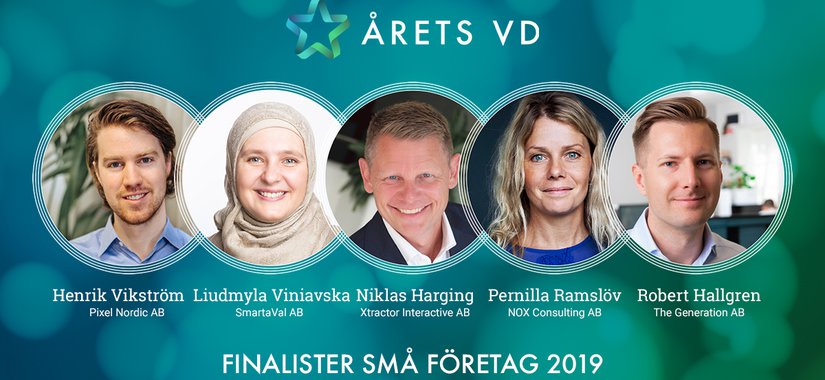 Finalister Arets VD 2019 Små företag