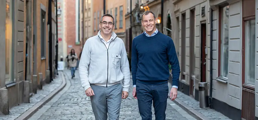 Författarna Niklas Eriksson & Pär Skoglund Finquist. Foto: Liza Simonsson