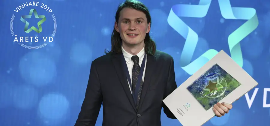 Petter Bengtsson, Årets Unga VD 2019.