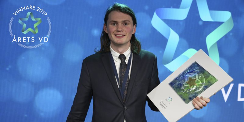 Petter Bengtsson, Årets Unga VD 2019.