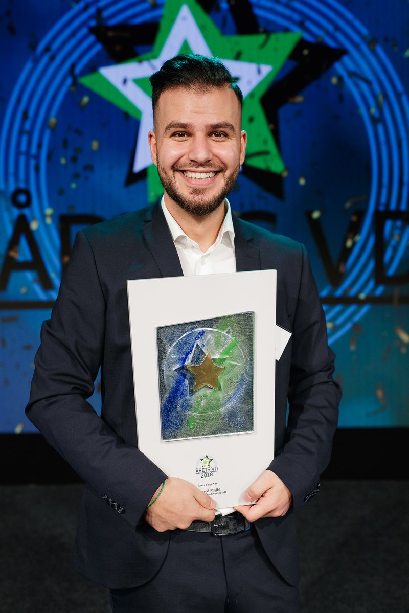 Sermed Majid, Årets Unga VD 2018.