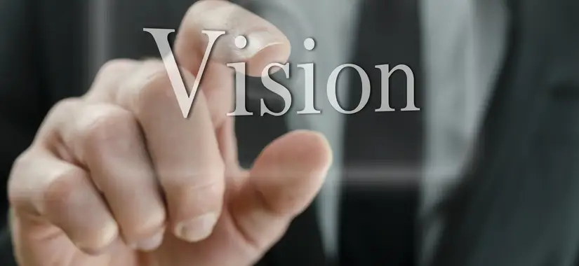 Hand som ritar vision