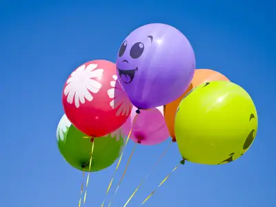 Lycka och ballonger