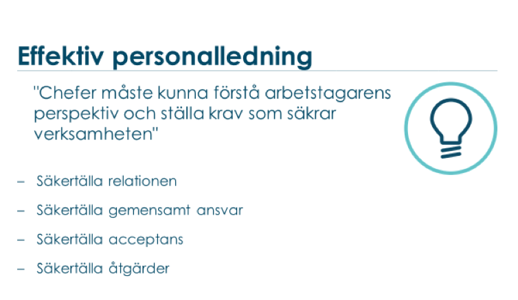 Effektiv personalledning