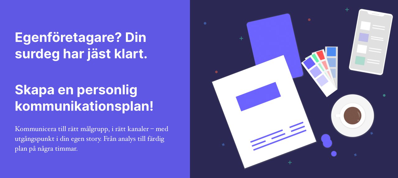 Skapa en personlig kommunikationsplan!
