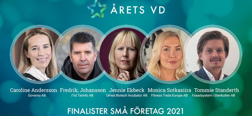 Finalister Arets VD 2021 Små företag